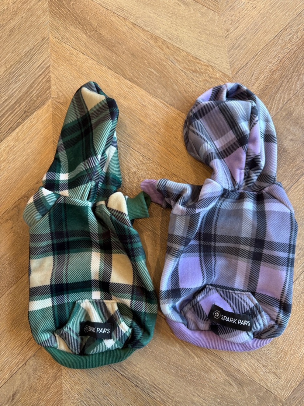 2 Spark Paws Dog Hoodies